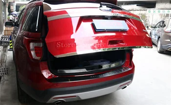 

Fit For Ford Explorer 2016 2017 Stainless Steel Rear Tailgate Trunk Lid Cover Trim 1 Pcs