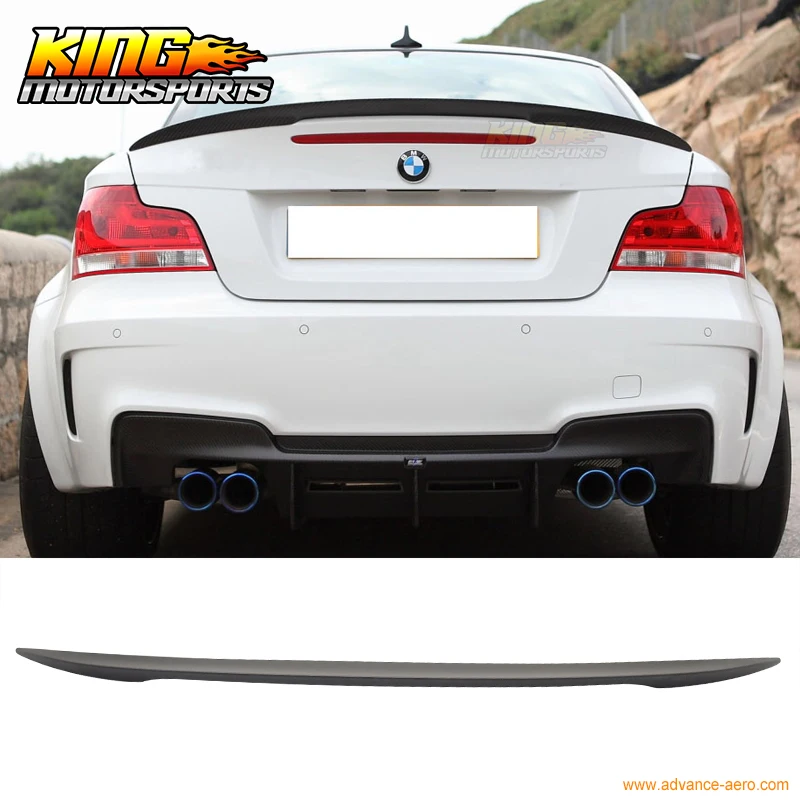 

For 07-11 BMW E82 1 Series P Style Rear Trunk Spoiler Painted Matte Black ABS
