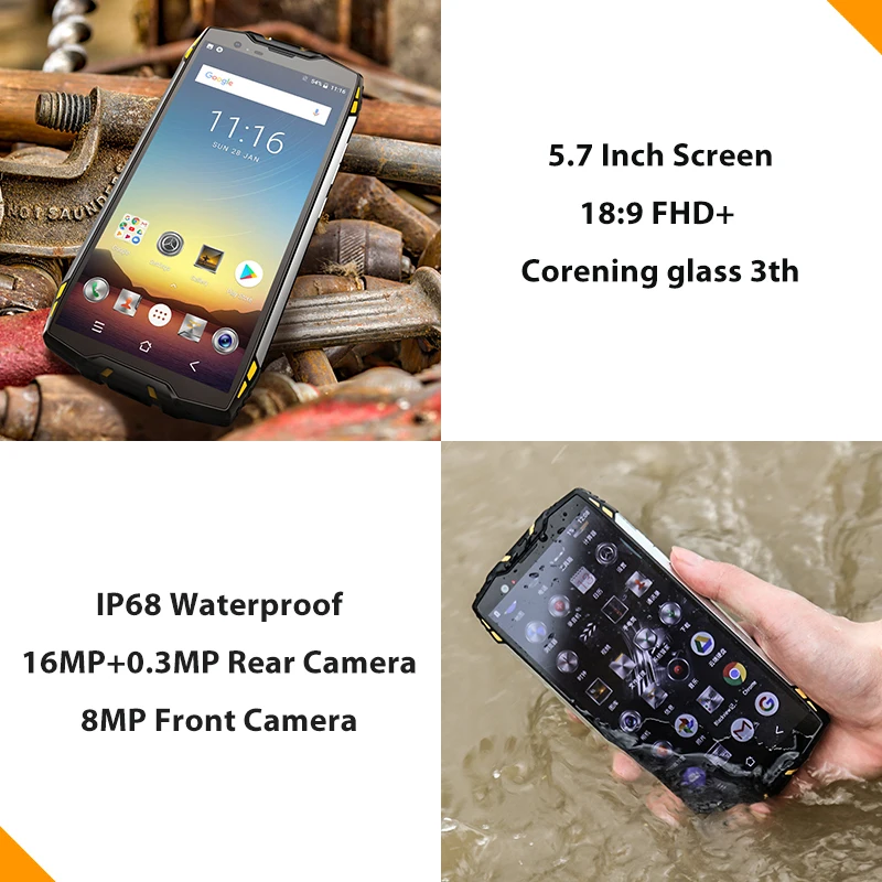 Blackview BV6800 Pro 5 7 &quotСмартфон Android 8 0 IP68 Водонепроницаемый mt6750t восемь ядер 4 ГБ 64 6580