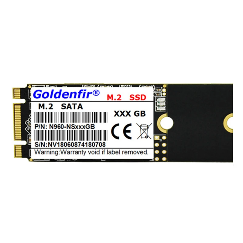 Goldenfir SSD M.2 2260 SATA M2 960 ГБ 512 256 240 128 120 HDD NGFF 64 Гб 60 для ноутбука NGFF|Внутренние