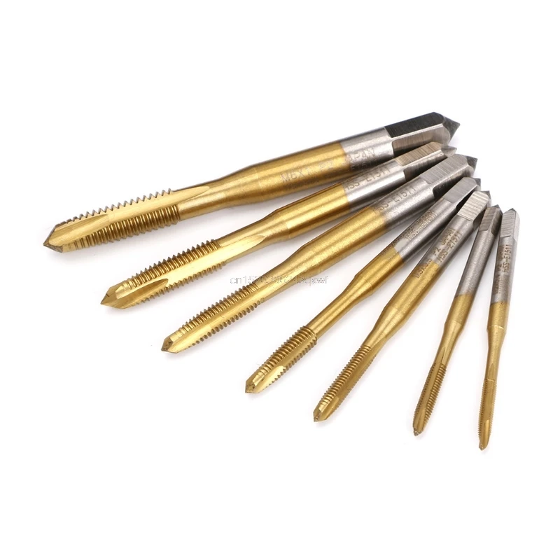 1Pc M2/M2.5/M3/M3.5/M4/M5/M6 HSS Metric Straight Flute