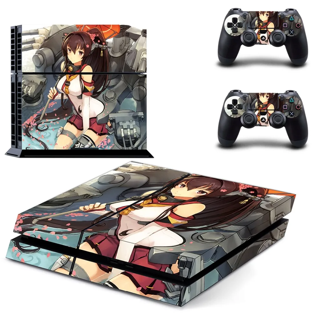 

Japan Anime Girls Play Station 4 Skin Stickers Vinyl Decal Covering sticker for Sony PS4 sticker Console controller Skin PS4