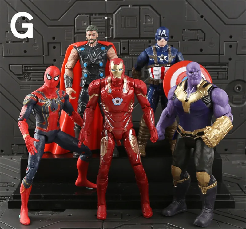 quente salemarvel 21 pçs set vingadores figura super heróis