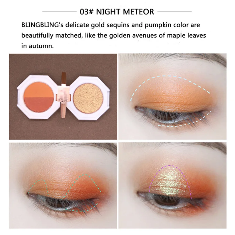 

Marble Eyeshadow Long Lasting Waterproof Eye Shadow Powder for Women Makeup OA66