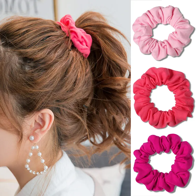 

Hair Rope 1PC Hair Accessories Adjustable Ponytail Holders Elastic Solid Candy Color Colorful 18 Colors Bright Hair Ties