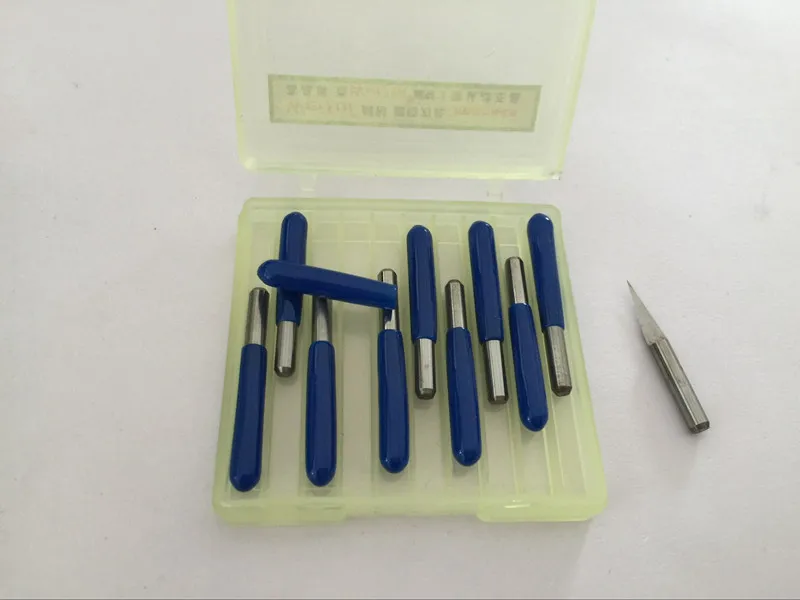 10pcs/lot V Shape flat bottom Carbide PCB Engraving Bits CNC Router Tool 90 Degree 0.3mm | Инструменты
