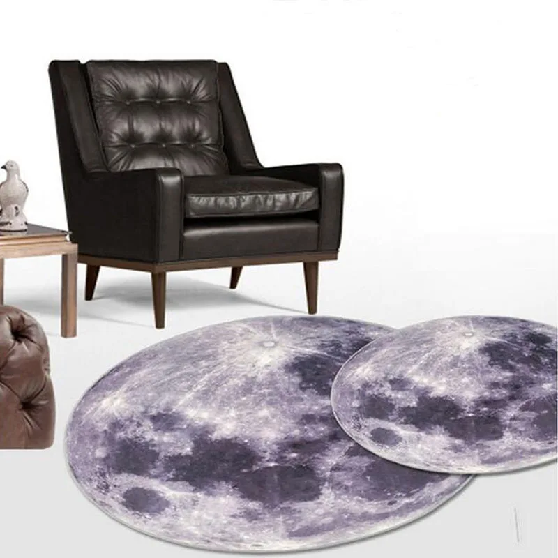 3D Earth Round Mat 80/100/120CM Parlor Hallway Moon Carpet Computer Chair Mat Kids Room Living Room Rugs For Coatroom Decoration 3D Earth Round Mat 80/100/120CM Parlor Hallway Moon Carpet Computer Chair Mat Kids Room Living Room Rugs For Coatroom Decoration