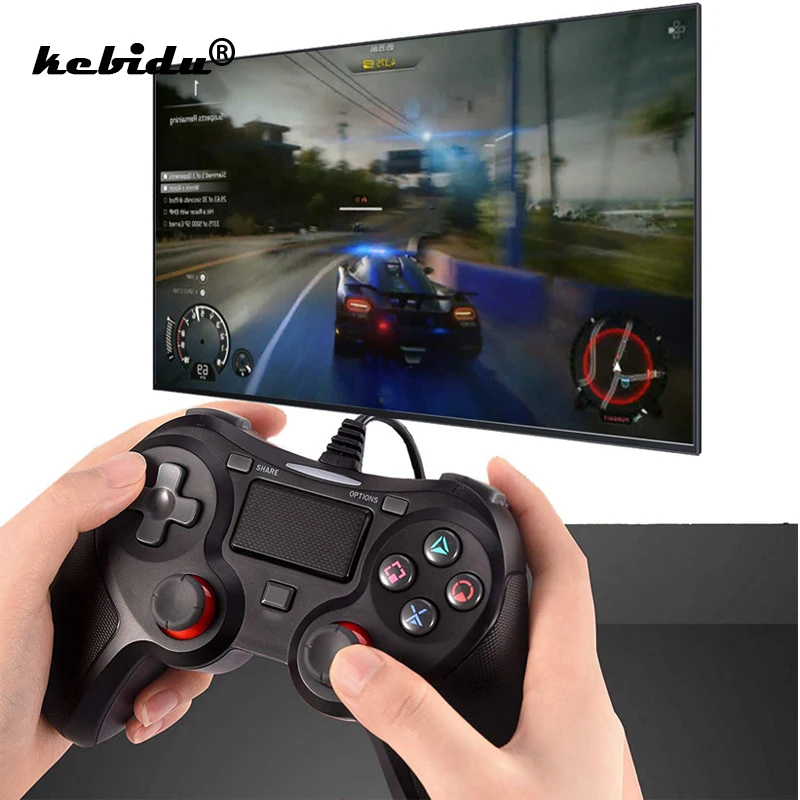 

kebidu Wired Controller USB Gamepad Controller Dual Joypad Joystick Vibration for Playstation 4/PS4 Slim/PS4 Pro/Playstation 3