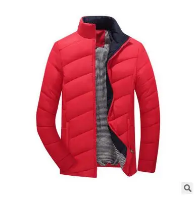 Winter Men's Cotton-padded Jacket Youth Thickening Warmth Tide Brand Down Cotton Jacket Long Fur Collar Parka