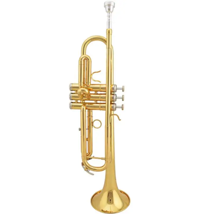 

Perfect JR-300 trumpet pure copper lacquer gold drop B trumpet instrument