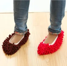 Creative Home1pcs 7 Colors Dust Mop Slipper House Cleaner Lazy Floor Dusting Cleaning Foot Shoe Cover Dust Mop Slipper