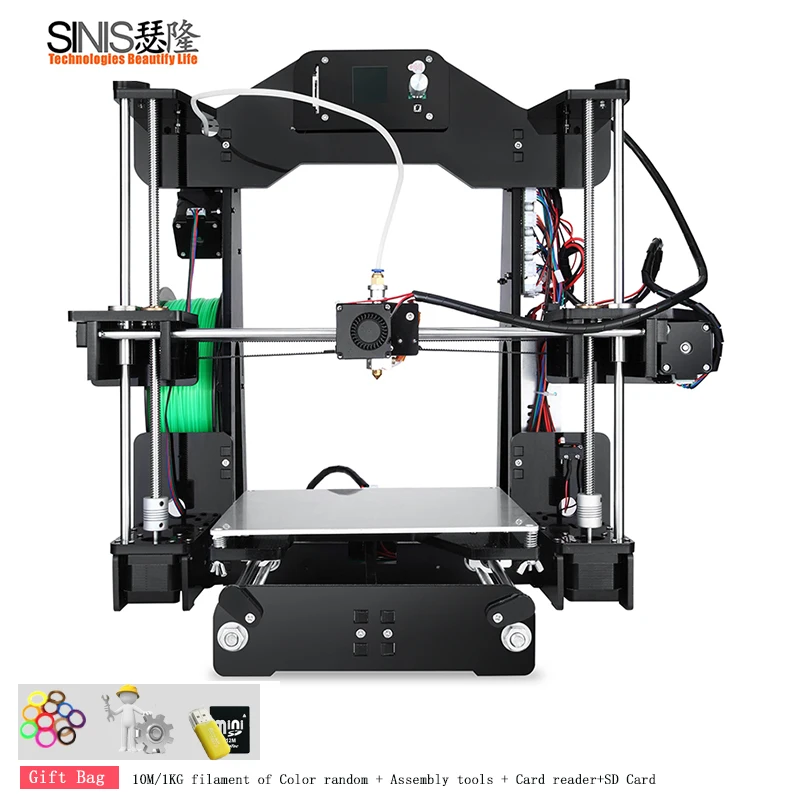 

High Accuracy Auto Leveling Laser Engraver 3d Printer High Precision Imprimante 3D DIY Kit With Hotbed Arcylic Frame SD Card