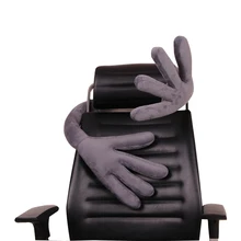 Подушка для шеи в путешествии для автомобиля, самолета, путешествий, офиса, воздухопроницаемая, микро бархат, хлопок, 5 режимов сна, подушки, 1 шт., серый