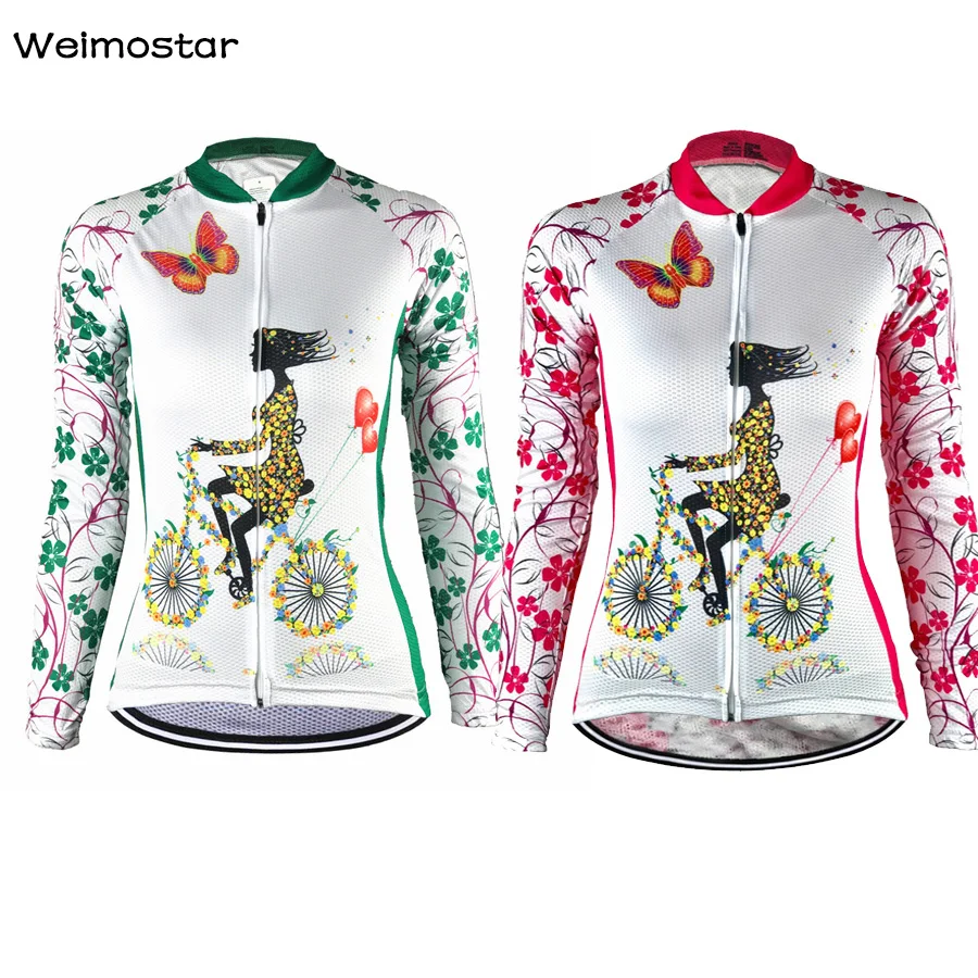 Weimostar Women's Cycling Jersey Long Sleeve Ropa Ciclismo Cycling