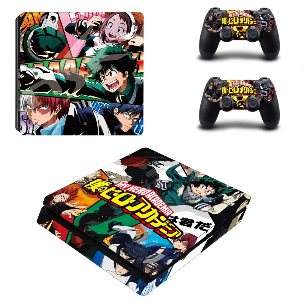 

My Hero Academia PS4 Slim Skin Sticker For PlayStation 4 Console and 2 Controllers PS4 Slim Skins Sticker Decal Vinyl