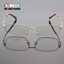 Модная оправа для очков титановые очки с оправой из сплава оправа унисекс оптические очки для мужчин Супер Светлая память полная оправа для очков