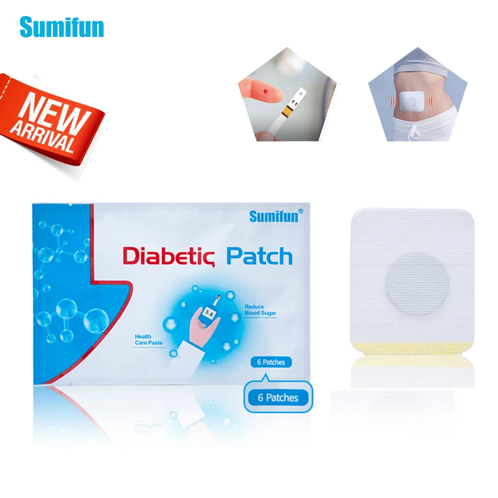 

Newest 48Pcs/8bags Sumifun Diabetic Patch Stabilizes Blood Sugar Balance Blood Glucose Content Patch 100%Natural Herbs D1273