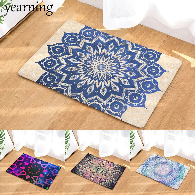 Paisley Print Non Slip Doormat Kitchen Mat Bedroom Carpet Bathroom Rug 40x60cm Door Mats Floor Mats Home Garden