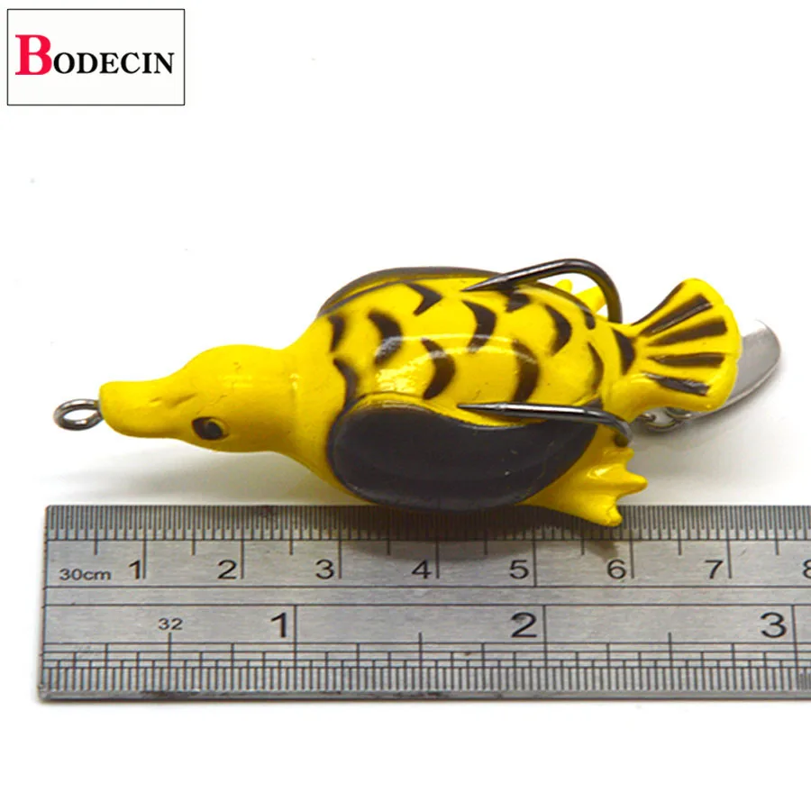 Soft Plastic Snakehead Jump Frog Lures Bass Topwater Swimbait 1PCS Duck Tube Artificial Bait Salt Water Fishing Lures China Sea (9)