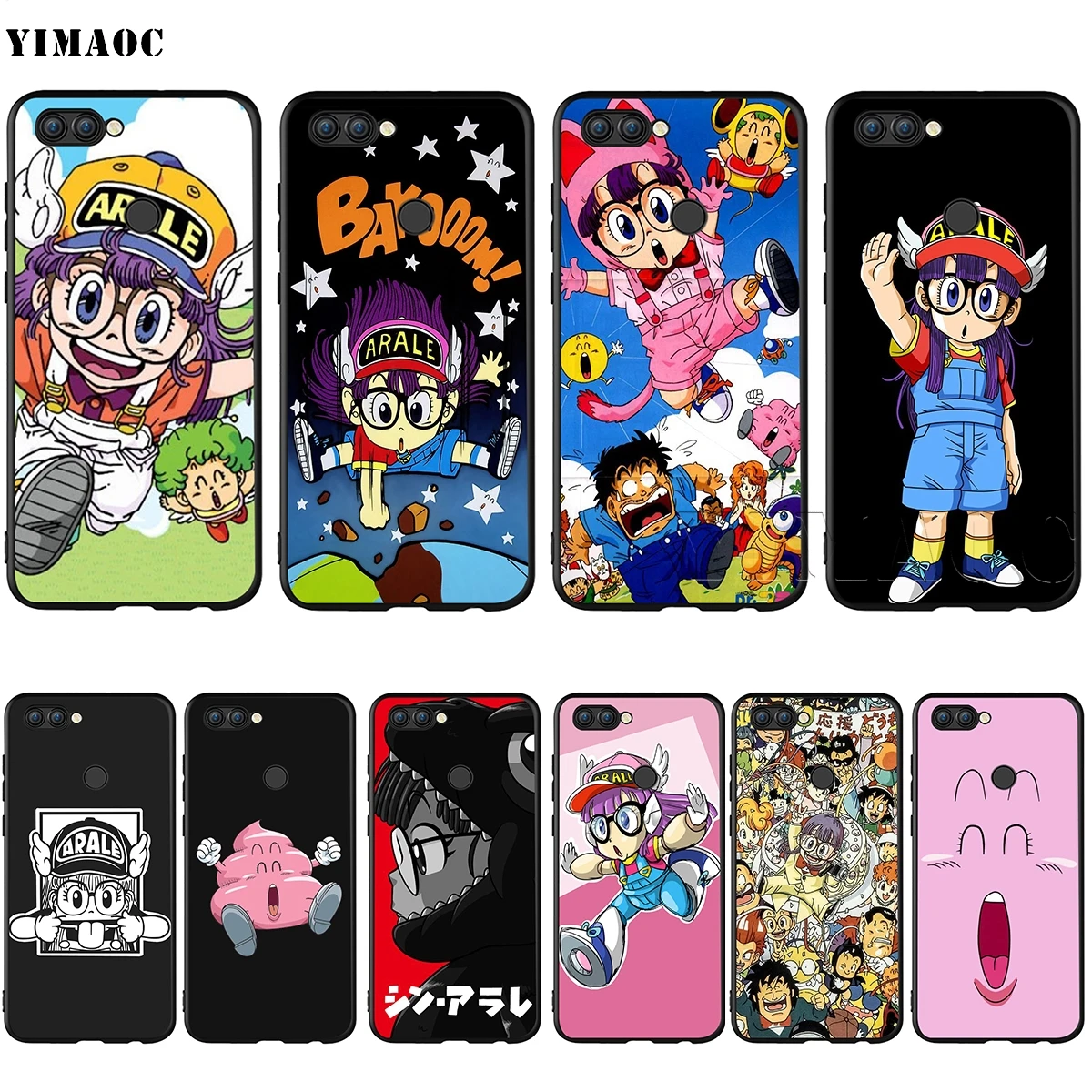 

YIMAOC Dr. Slump Arale Silicone Case for Huawei Mate 10 P8 P9 P10 P20 Lite Pro P Y7 Y9 Smart Mini 2017 2018