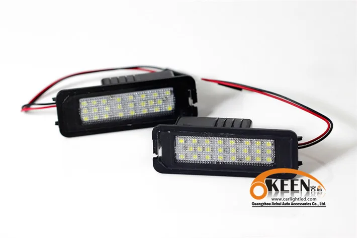 

2X Car Styling For GOLF 5 4 6 CC  License Lamp LED Light plug and play  Rear bumper Light Specific Light  License plate Lamp