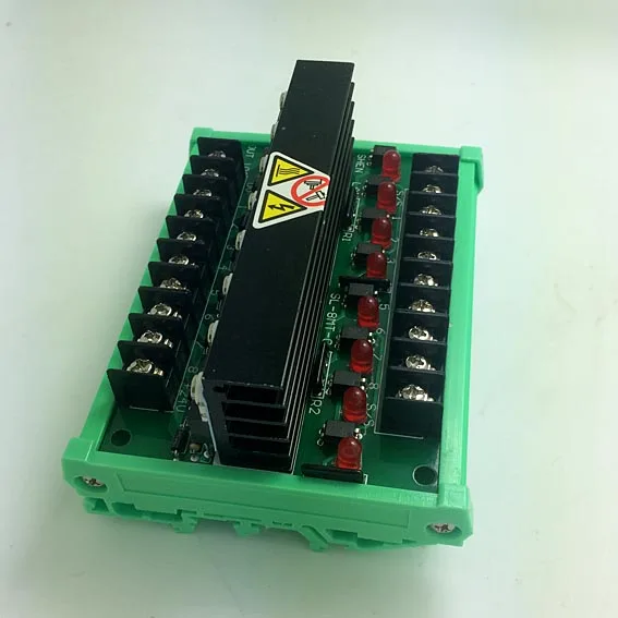 

8 way PLC high current 10A FET output amplifier power isolation board SL-8MT-c