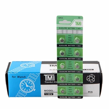 

10 PCS Watch Battery 364 621 AG1 1.55V LR621W Alkaline Watch Accessories Electronic Battery Button Coin Cell Batteries