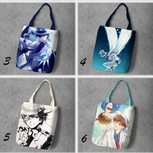 IVYYE Detective Conan, Модная Складная Холщовая Сумка для покупок в стиле аниме, повседневные сумки на плечо, Индивидуальная сумка-тоут для девушек, Новинка