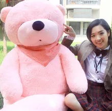 biggest plush pink teddy bear toy huge sleeping bear toy stuffed big pink teddy bear gift 200cm
