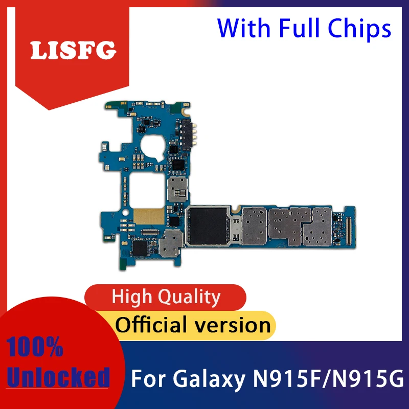 

100% Unlocked Logic Main board For Samsung Galaxy Note Edge N915F/N915G Motherboard Logic circuit boards With Android System