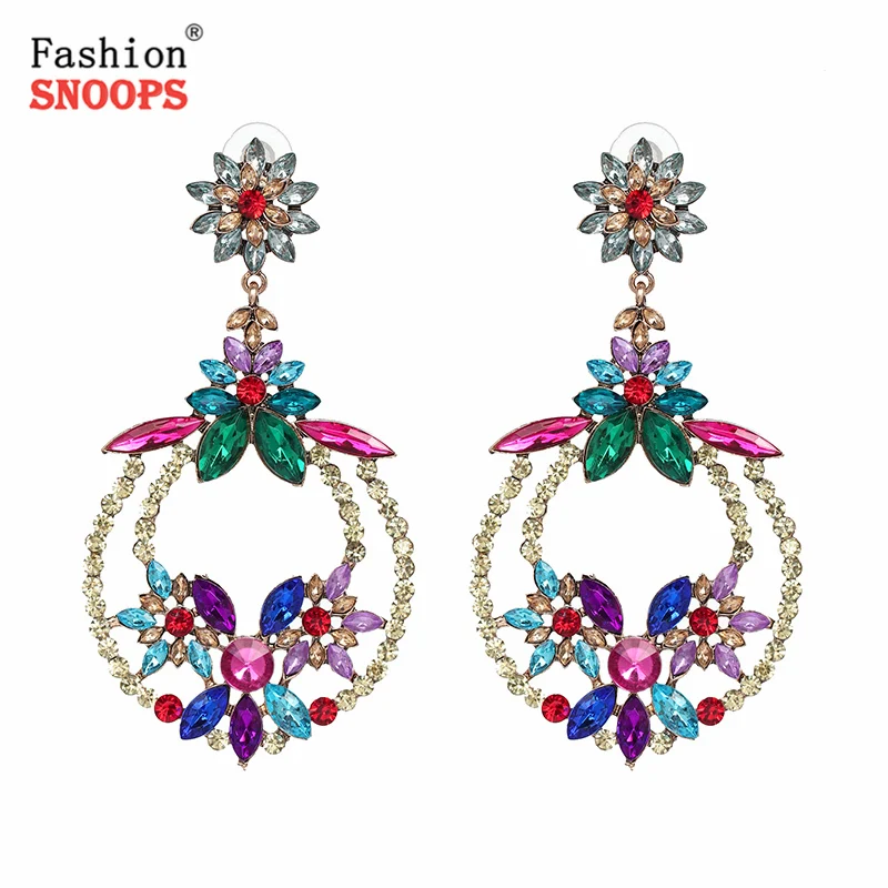 Роскошные женские серьги подвески FASHIONSNOOPS в этническом стиле|Серьги-подвески| |
