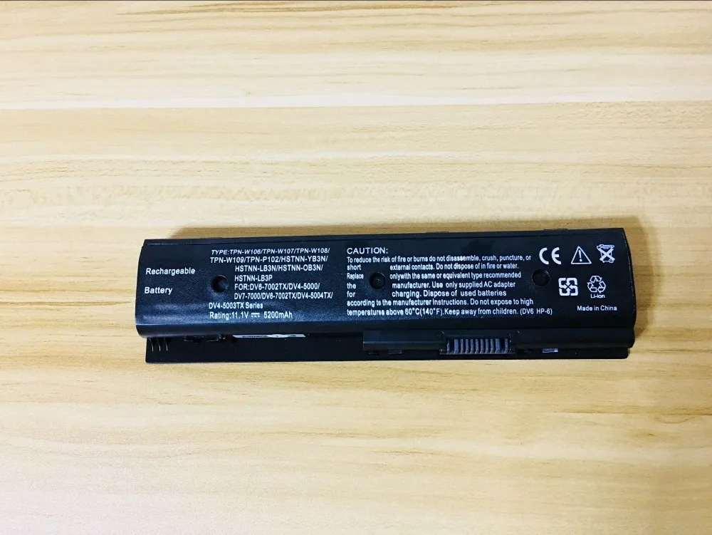 

News battery for HP Envy dv4-5200 DV4T-5200 DV4T-5300 dv6-7200 dv6-7300 DV6T-7200 DV6T-7300 DV6Z-7200 series 10.8V 5200mAh