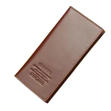 PU Leather Purses Men Thin Long Clutch Wallets Credit Card Holder Coin Purse