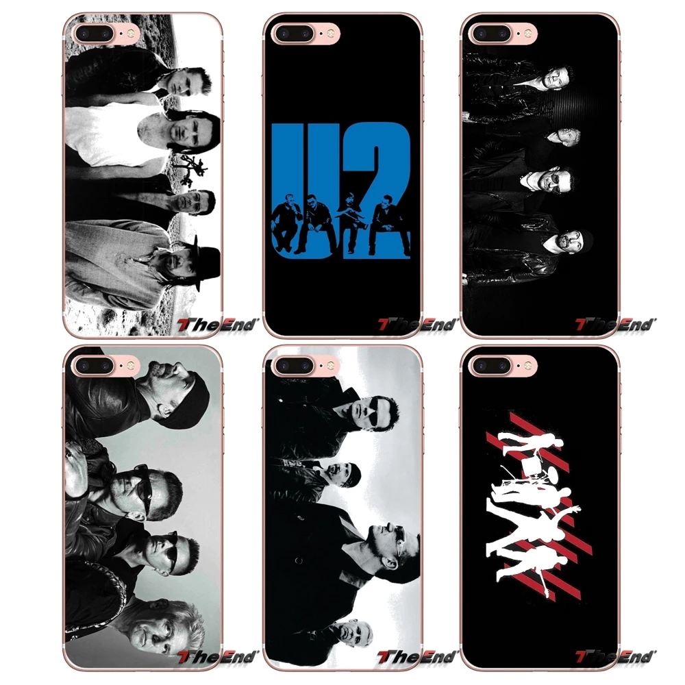 

For Samsung Galaxy S2 S3 S4 S5 MINI S6 S7 edge S8 S9 Plus Note 2 3 4 5 8 Coque Fundas U2 Bono Joey Ramone band Logo Fashion Case