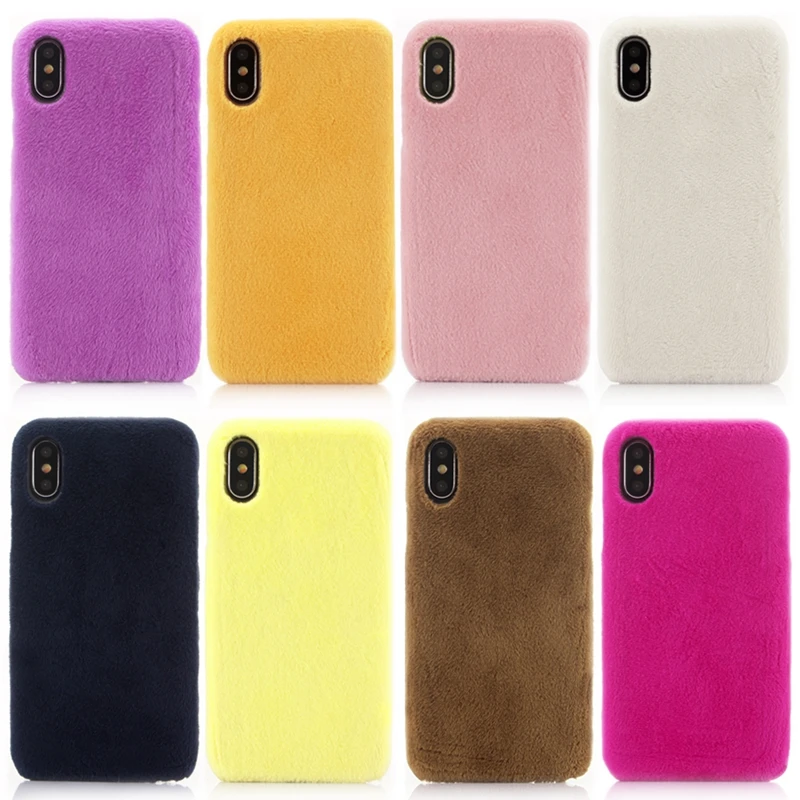 Case For Coque Apple iPhone X Case Ultra Thin Warm Plush Furry Soft Silicon Back Cover For iPhone X 10 Case Capinha Hoesje