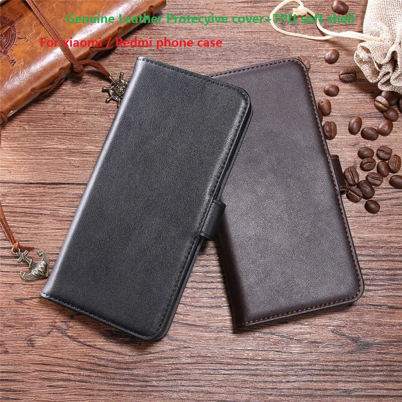 

Genuine Leather+TPU 2 in 1 Anti-drop Mobile Cover Phone case for 9SE/8SE/A2/note 4/Play/F1/redmi GO/note 7/redmi 6A/redmi note 5