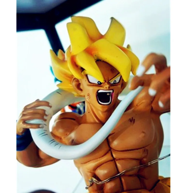 Япония Аниме GK 1/6 Dragon Ball Супер Saiyan Сон Гоку против длинного хвоста Фрица смолы статуя предметы домашней мебели модель игрушки Y864