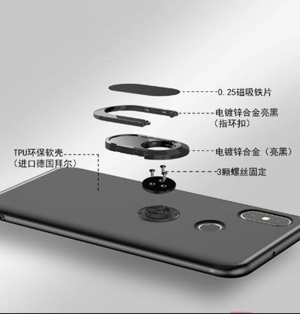 Мягкий чехол для Asus Zenfone Max Plus M2 ZB634KL магнитное кольцо на палец матовый мягкий Shot ZB