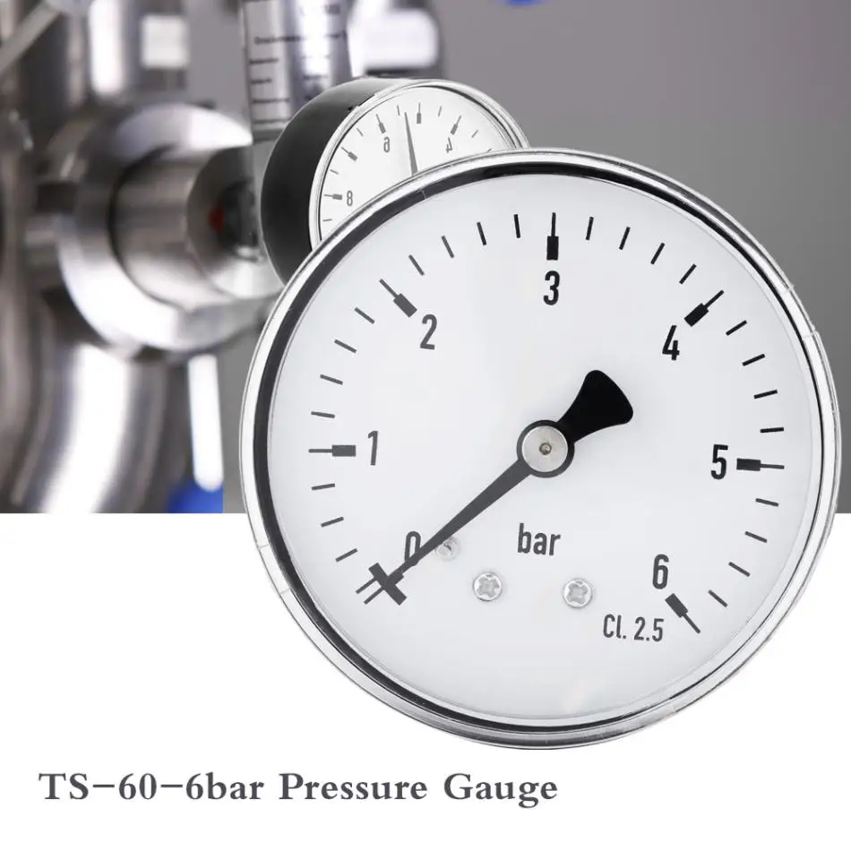 Manometer Mini High Accuracy Pressure Gauge 0 6 bar 1/4 Pressure Tester