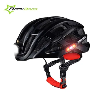 

Rockbros Cycling Helmet With Light Waterproof Night Bicycle Helmet 2018 Mountain Road Bike Helmet Casco Bicicleta