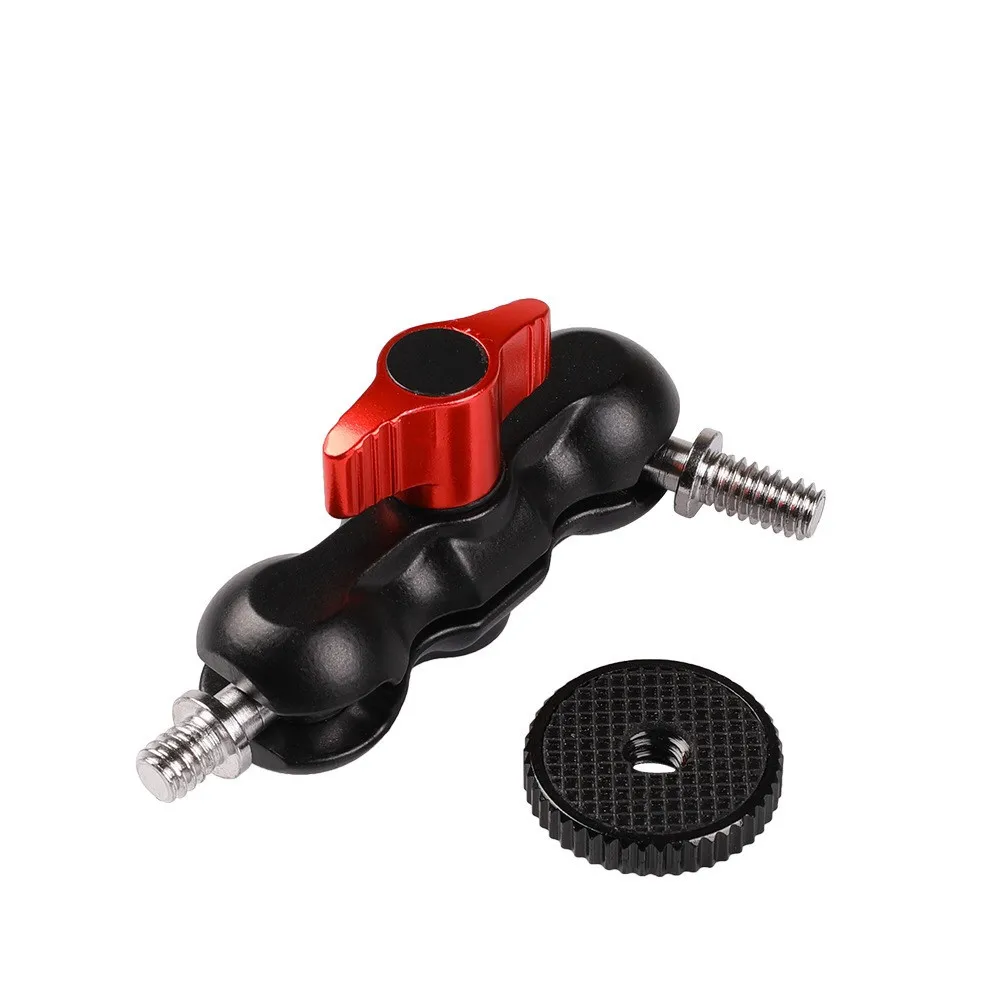 2019 Latest DSLR Camera Magic Arm Dual 1/4" Ball Head Mount Handlebar for Hotshoe Monitor Tripod Rig Canon Nikon | Электроника
