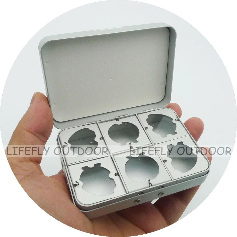 2 алюминиевых летучих ящиков Pocketsize 6 отсеков и пены/летучей рыбалки|fly box|aluminium fly