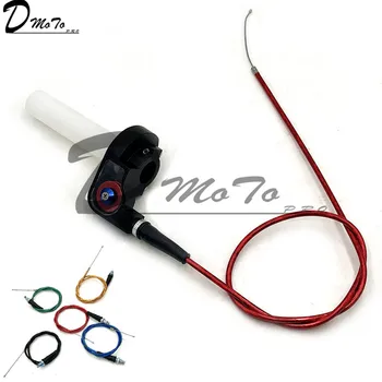 Grips Settle Twist Throttle Clamp Plastic Aluminum With Throttle Cable For Motorcycle Pit Dirt Bike Motocross ATV Offroad Quad