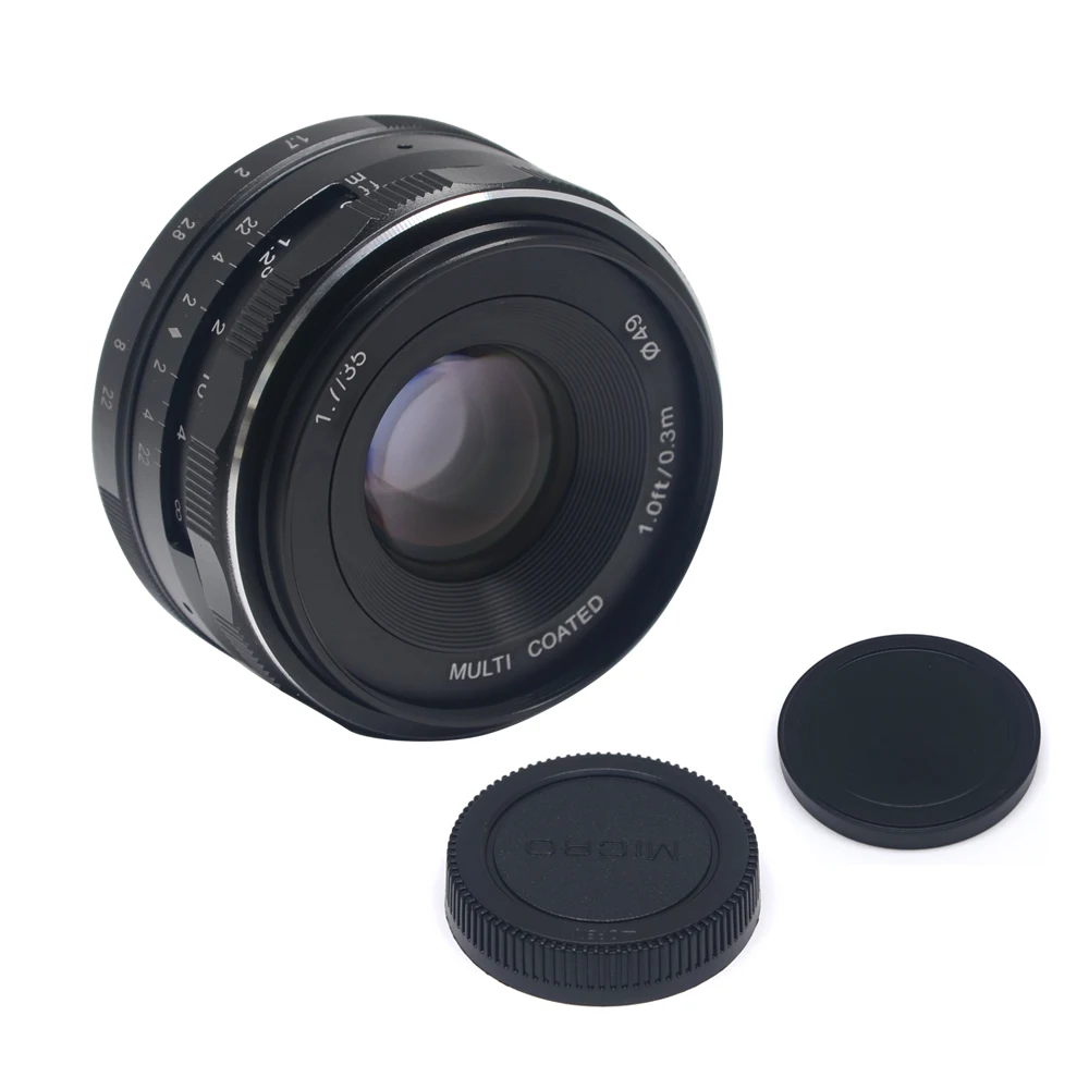 Meike MK-35mm f1.7 объектив с широкой диафрагмой и ручной фокусировкой APS-C для цифрового фотоаппарата Panasonic Lumix Olympus EM1 EM5 EM10 EP5 EPL3 EPL5 EPL6
