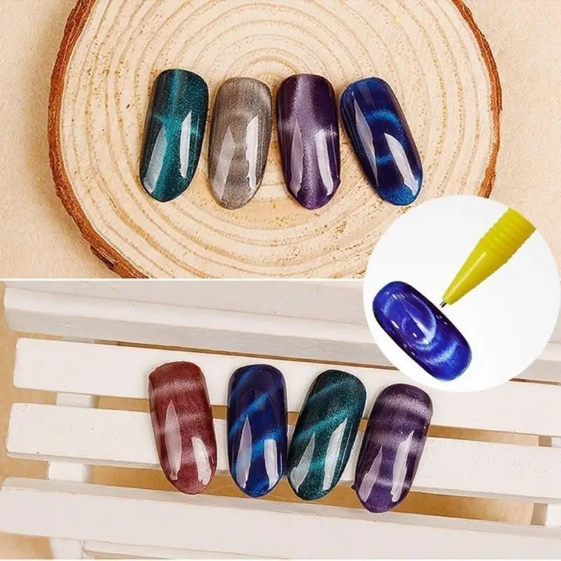 

New Arrival Nail art 3D tips cat eye polish gel dotting pen nail art tools