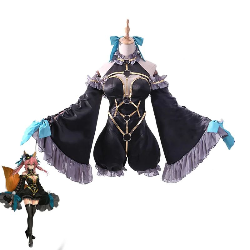 Fate Grand Order fate/Экстра тамамо Косплей Костюм no Mae Black Magician наряды Хэллоуин