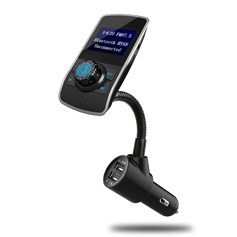 Bluetooth передатчик автомобильное зарядное устройство fm беспроводной громкой связи