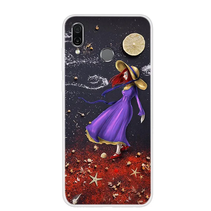 Chic Floral & Animal Print Soft TPU Silicone Case for Huawei Honor Play - 6.3 Protective Phone Cover