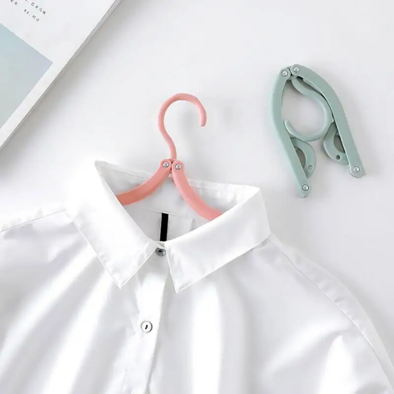 8 psc/set Foldable Travel Clothes Hangers Portable Clothes Support in