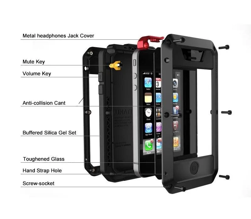 Waterproof-Shockproof-Aluminum-bumper-Glass-Silicone-Case-for-iphone-4s-4-s-5s-5-s-se(1)
